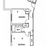 First 2 Bedroom Apartment Floor Plan