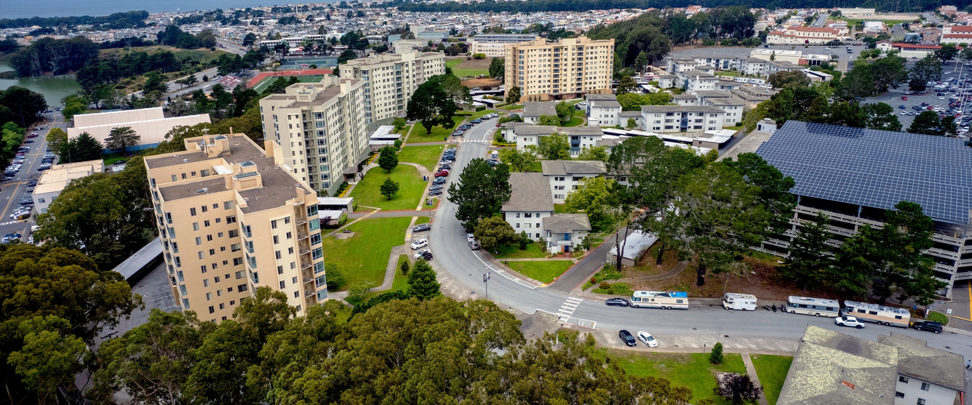Aerial view of University Park North